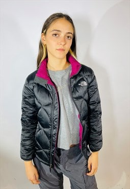 Vintage Size XS North Face Puffer Coat In Black