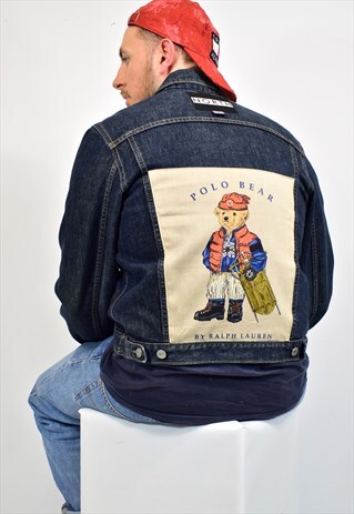 NORTH REWORKED POLO BEAR RALPH LAUREN FESTIVAL DENIM JACKET