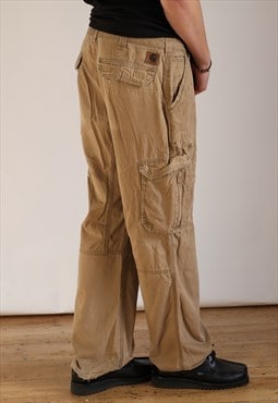 Vintage Carhartt Cargo Pants Men's Beige