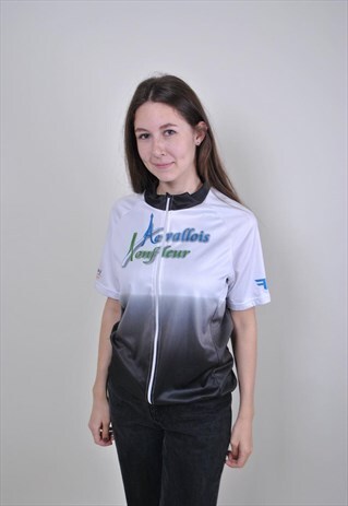 VINTAGE ZIPPED UP 90S SPORT WOMEN TSHIRT