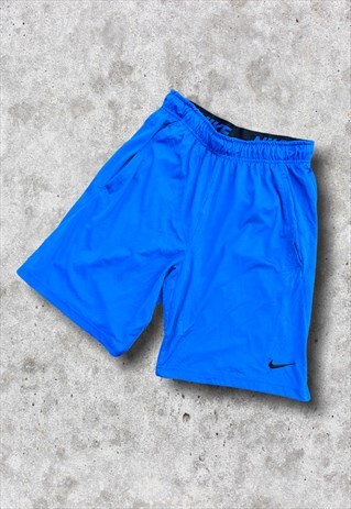 VINTAGE NIKE SPORTS SHORTS BLUE SMALL