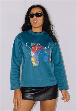 Vintage Y2K Graffiti Hip Hop Printed Sweatshirt