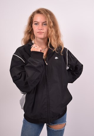 VINTAGE NIKE TRACKSUIT TOP JACKET BLACK