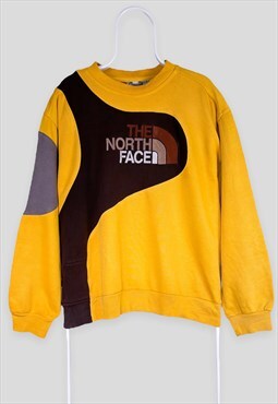 Vintage Reworked The North Face Yellow Sweatshirt Large