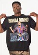 RONALDINHO FOOTBALL UNISEX T-SHIRT IN BLACK