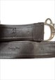 DIOR BELT BROWN OBLIQUE TROTTER MONOGRAM PRINT BOW DETAIL