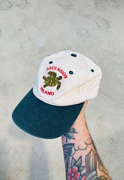 Vintage Ascension island Embroidered Hat Cap