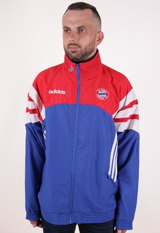 90S VINTAGE ADIDAS SHELL F. C. BAYERN JACKET AA7055