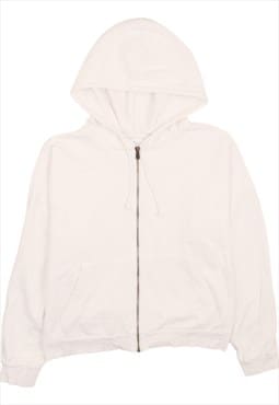 Reebok 90's Pullover Full Zip Up Hoodie XLarge White