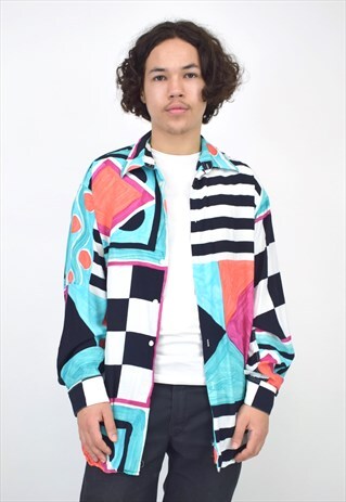 VINTAGE 90'S MULTICOLOUR GRAPHIC FESTIVAL SHIRT