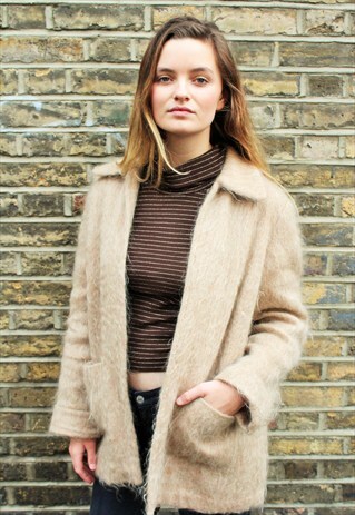 1970'S CREAM MOHAIR JACKET