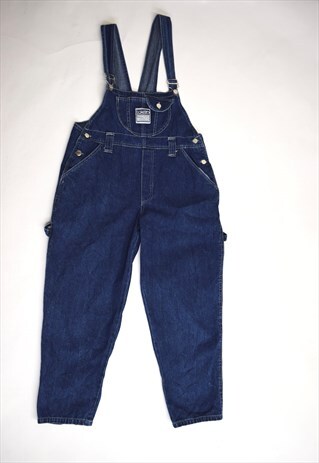 VINTAGE 90S TAKEZO BLUE DENIM TAPERED DUNGAREES