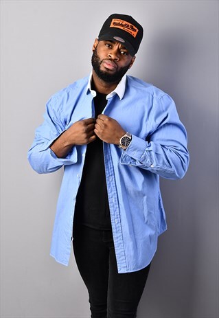 BLUE RALPH LAUREN SHIRT RL8196