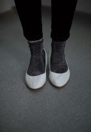 VINTAGE 60'S LEATHER WHITE SHOES