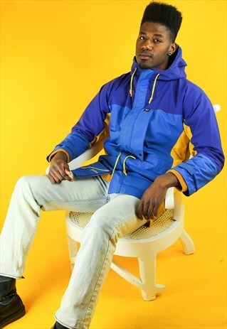 BLUE AND YELLOW SAILING JACKET