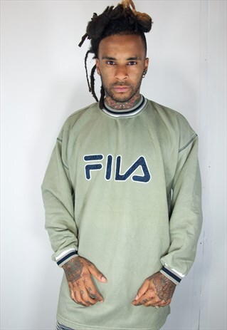 FILA GREEN EMBROIDED SWEATSHIRT