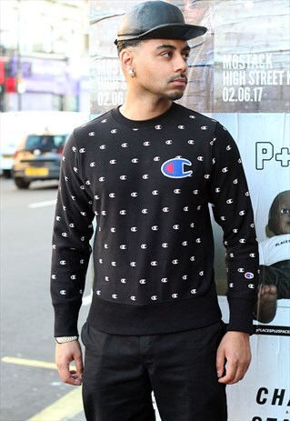 VINTAGE CHAMPION POLKA DOT SWEATSHIRT