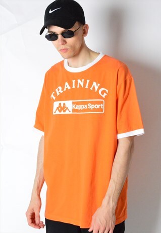 VINTAGE 90S ORANGE KAPPA T-SHIRT