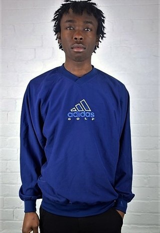 VINTAGE 90'S ADIDAS NYLON PULLOVER GOLF JACKET