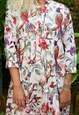 FLORAL PRINTED MAXI DRESS - BIRD OF PARADISE PRINT