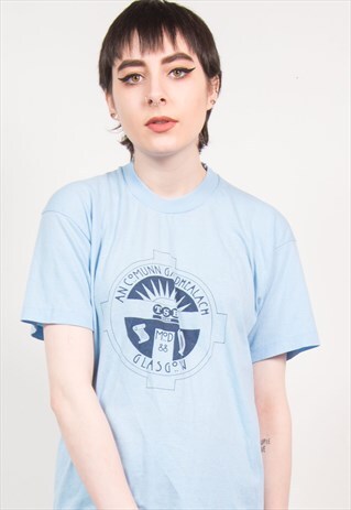VINTAGE 80'S TSB BANK PRINT T-SHIRT