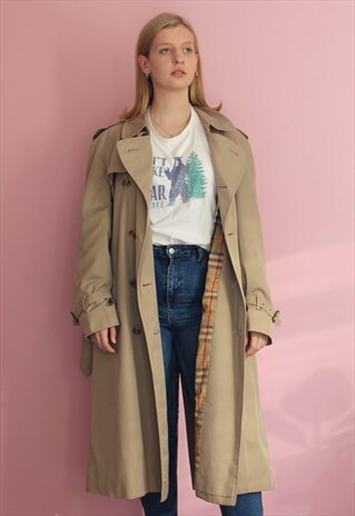 VINTAGE BEIGE BURBERRY OVERCOAT