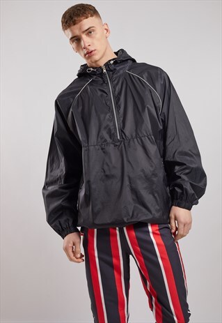 VINTAGE 1/4 ZIP WINDBREAKER JACKET