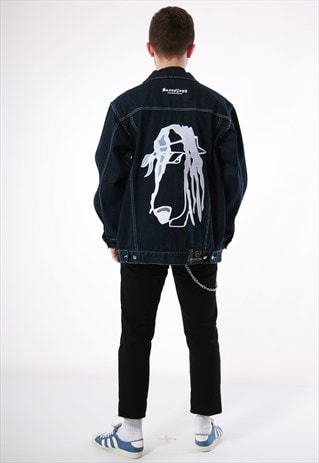 90S VINTAGE SNOOP DOGG BIG LOGO OLDSCHOOL DENIM JACKET 13836
