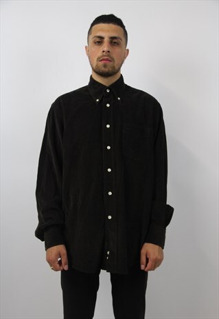 VINTAGE CORD BROWN SHIRT