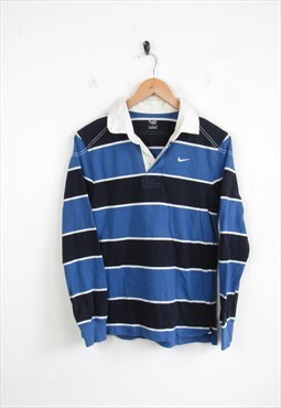 Vintage Nike 90s Long Sleeve Rugby Polo Shirt S