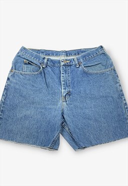 Vintage Lee Cut Off Denim Shorts Mid Blue W34 BV18260