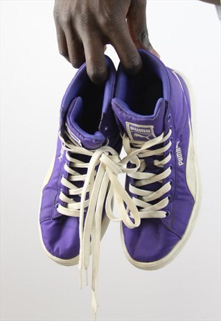 VINTAGE PUMA CUTE 90'S PURPLE TRAINERS