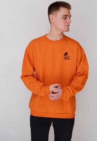 ORANGE PINEAPPLE OCEAN SWEATSHIRT