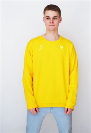 YELLOW GE BIRDS (WHITE) SWEATSHIRT