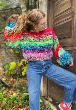 Knitted Rainbow Jumper