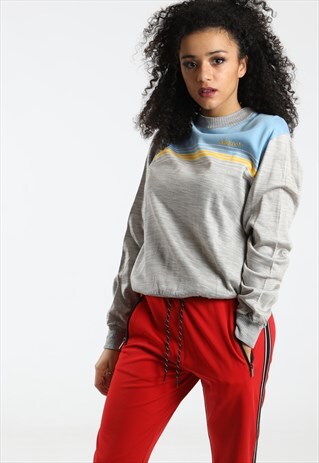 90S ADIDAS PRINT SPELL OUT SWEATSHIRT