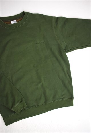 VINTAGE 90S COLUMBIA DARK GREEN SWEATSHIRT