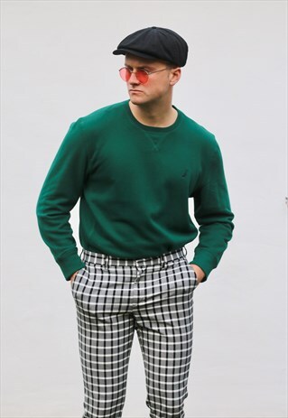 NAUTICA USA 90S MINIMALIST EMERALD GREEN SWEATSHIRT