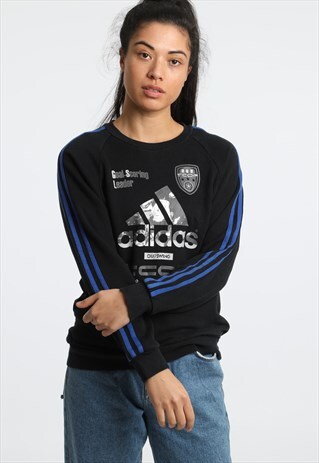 90S ADIDAS PRINT LOGO SWEATSHIRT