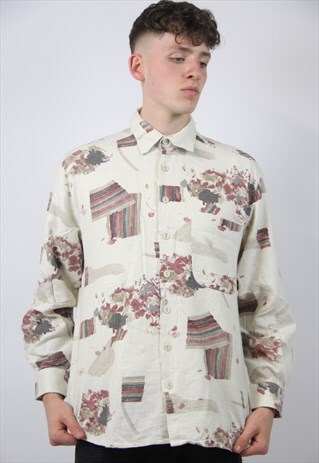 VINTAGE NAVAJO PATTERNED SHIRT