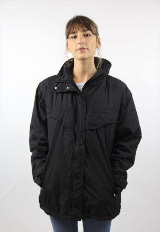 VINTAGE ELLESSE BLACK WEATHERPROOF JACKET
