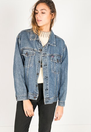 VINTAGE 80S TOMMY HILFIGER DENIM JACKET