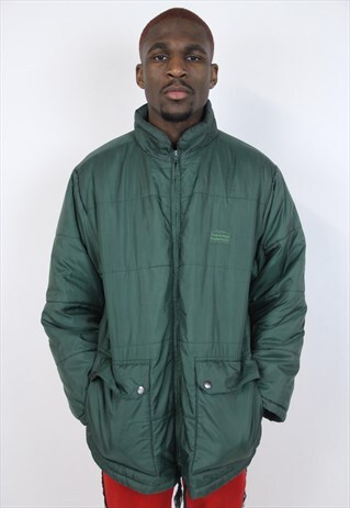 VINTAGE 90'S GREEN PADDED JACKET