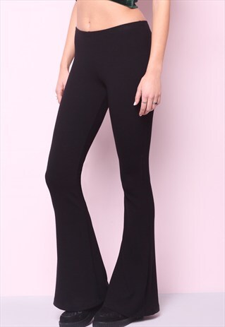 trousers waisted leggings asos marketplace flared pants subdued