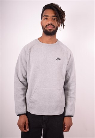 NIKE MENS VINTAGE SWEATSHIRT JUMPER MEDIUM GREY 90S