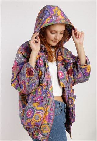 VINTAGE PADDED FESTIVAL SHELL BOMBER JACKET X369