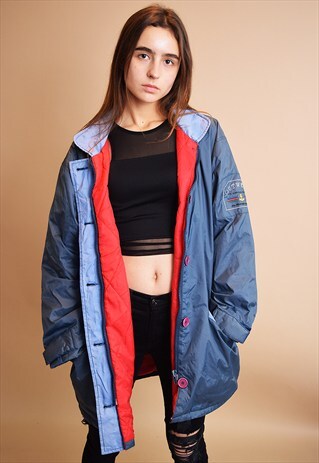 VINTAGE 90'S RETRO OVERSIZED SPORTS JACKET PARKA COAT