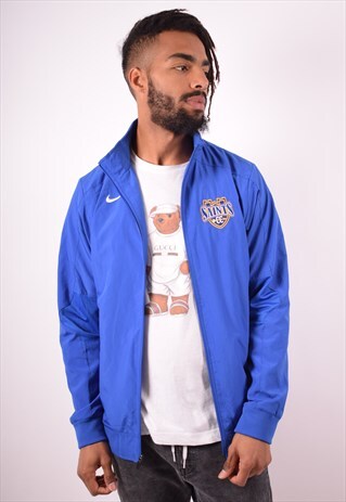 NIKE MENS VINTAGE SAINTS TRACKSUIT TOP JACKET SMALL BLUE 90S