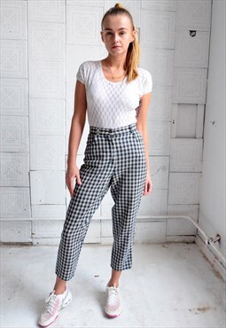 Vintage Checked Trousers