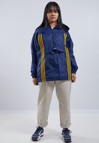 VINTAGE ADIDAS 1/2 ZIP WINDBREAKER JACKET